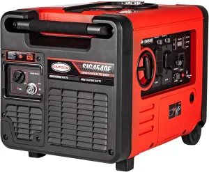 Simpson Cleaning Compact 4,000 Watt Gas Inverter Generator and Portable LED Power Station for Camping, Work Sites, Recreational, and Residential Use
