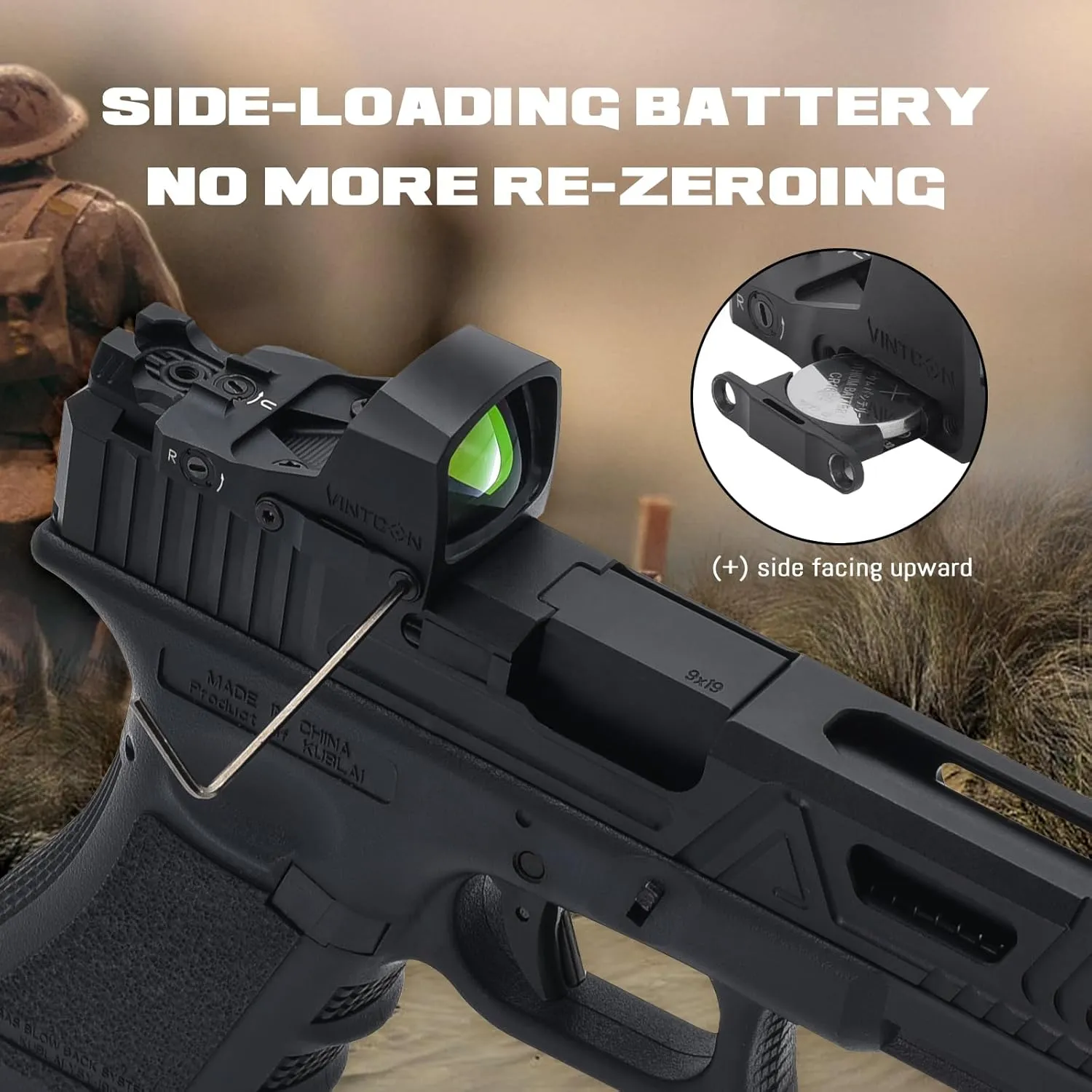 Sirius Micro Reflex Red Dot Sight, 3 MOA Dot Pistol Optic, Shake Awake, Parallax-Free Waterproof Shockproof Brightness Adjustments, for RMR Footprint
