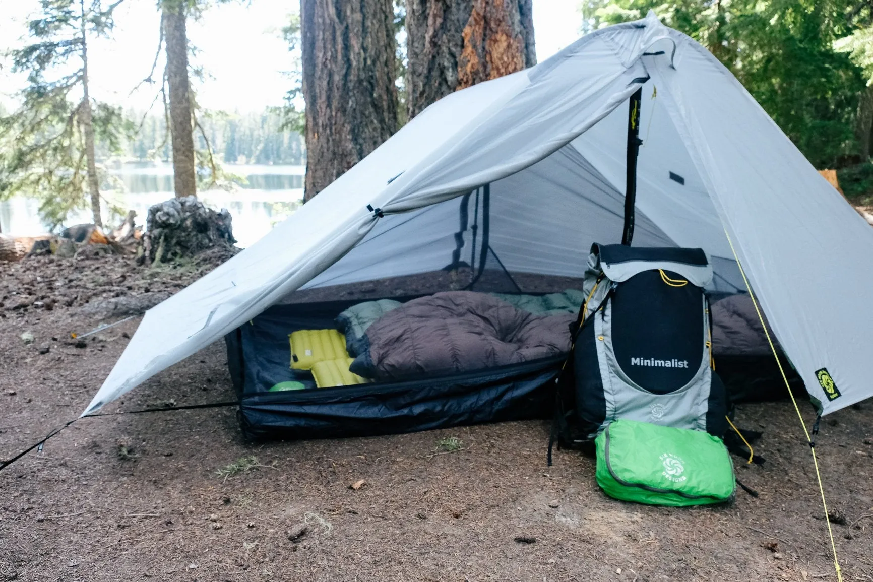 Six Moon Designs Lunar Duo Explorer 2 Person Ultralight Tent Gray  New