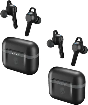 Skullcandy 2 Pack Wireless in-Ear Headphones Bundle (Indy Evo Black)