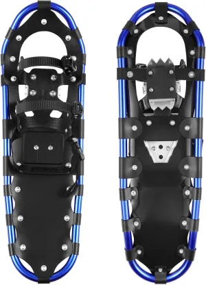 Snow Shoes, Snowshoe Set No Worries About Snow Entering Snowshoes Winter Camping Gear Ergonomic Design for Comfortable and Effortless Walking