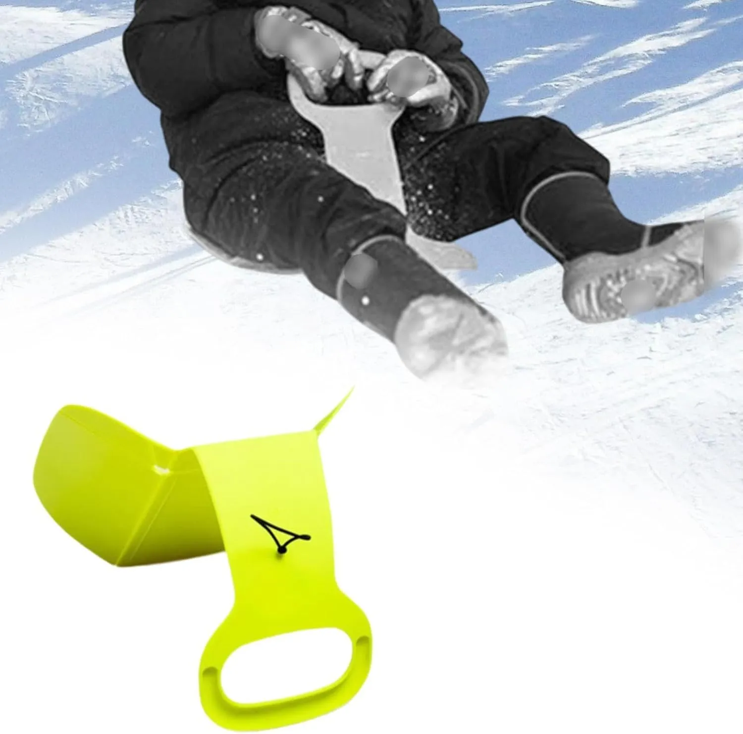 Snow Sled, Toboggan Sled, Portable Gift Sand Sliding Sled, Outdoor Sand Sled, Snow Sledding for Boys Girls Kids Adults