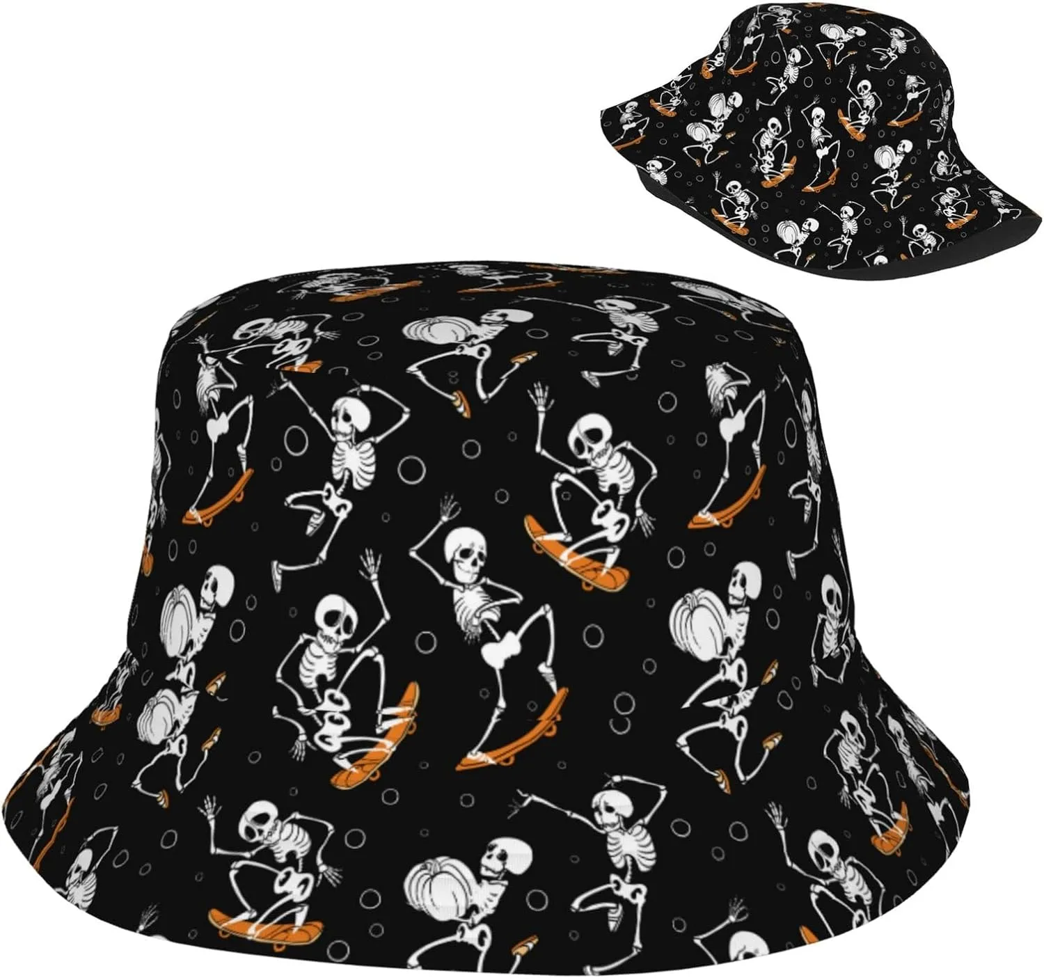 Snowflakes Bucket Hats for Women Summer Sun Beach Travel Outdoor Fishing Cap Men Bucket Hat