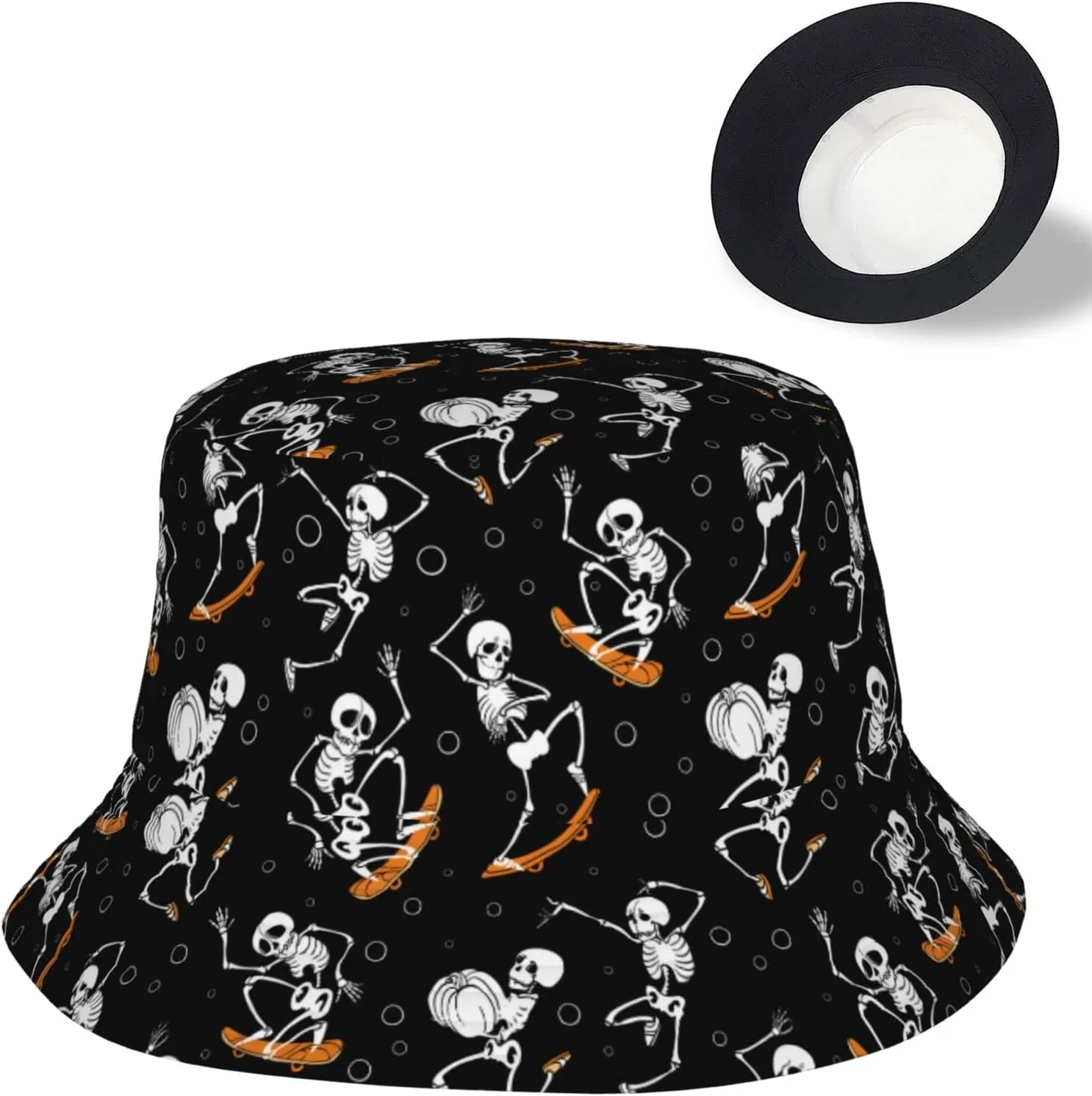 Snowflakes Bucket Hats for Women Summer Sun Beach Travel Outdoor Fishing Cap Men Bucket Hat