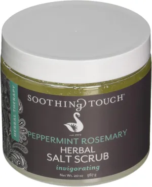 Soothing Touch Herbal Salt Scrub, Peppermint Rosemary - 20 Oz