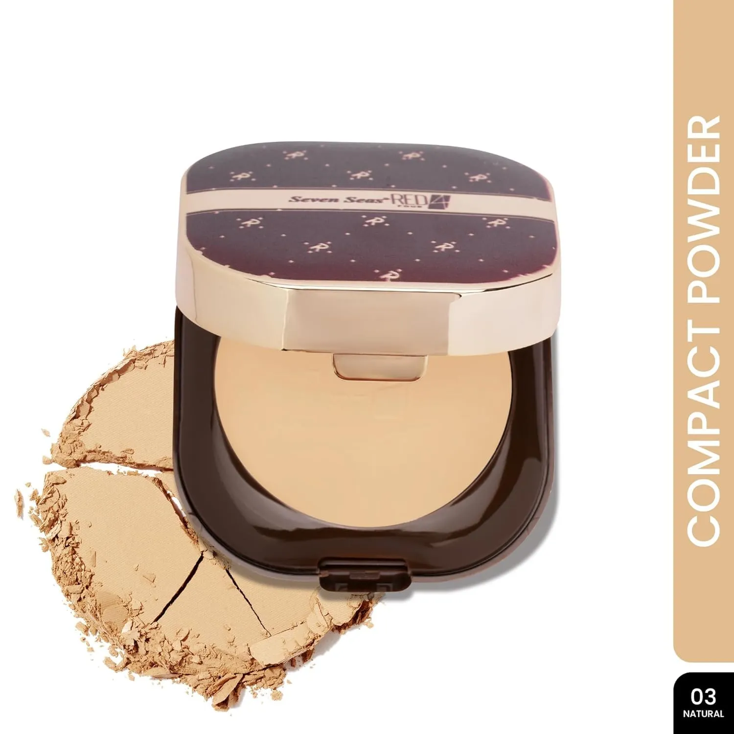 Stay Weightless Compact Powder | Oil Free | 2 in 1 Compact Powder | Long Lasting Wear (Natural, 43.4 g (Pack of 1))