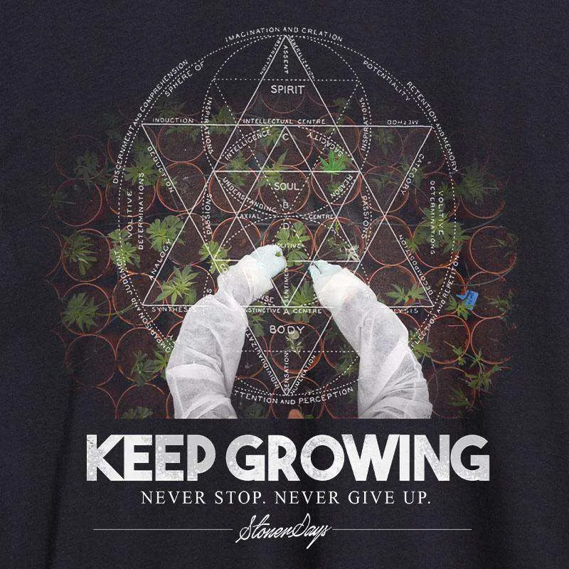 StonerDays Keep Growing Sacred Geometry Hoodie