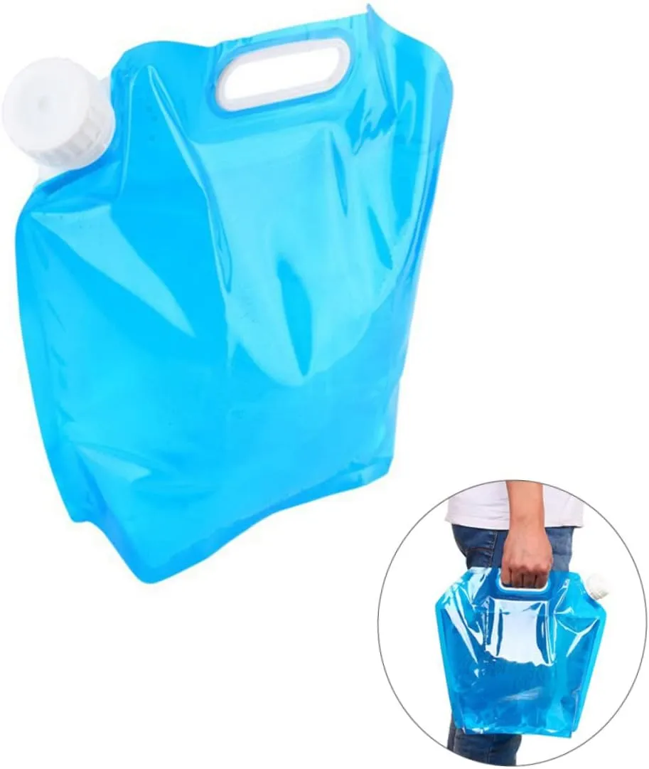 SUPVOX 3pcs Portable Folding Water Storage Bag for Outdoor Camping and Hiking Space-saving Design Food-grade Material Lightweight Water Carrier