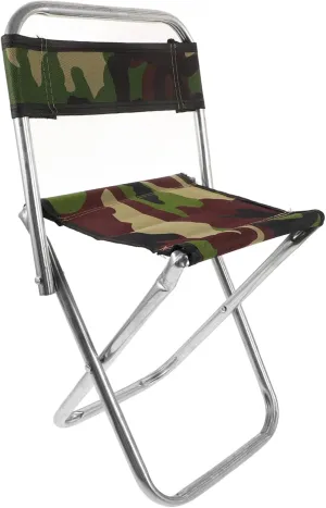 SUPVOX Folding Chair for Outdoor Tall Portable Stool Compact Camping Seat Fishing Seat Durable and Lightweight Random Color