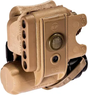 SureFire HL1-B-TN Helmet Light, 3V, 1.4-19.2 lu, IR/WH/IR LEDs, Tan