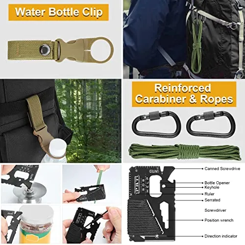 Survival Kit,19n1 Emergency Survival Gear & Equipment-Fishing