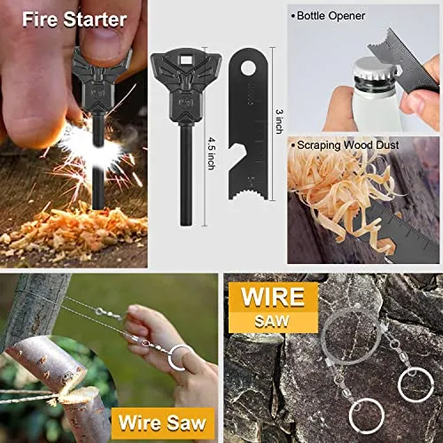 Survival Kit,19n1 Emergency Survival Gear & Equipment-Fishing