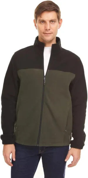 Swiss Alps Mens Full Zip Performance Polar Fleece Jacket Sweatshirt with Pockets