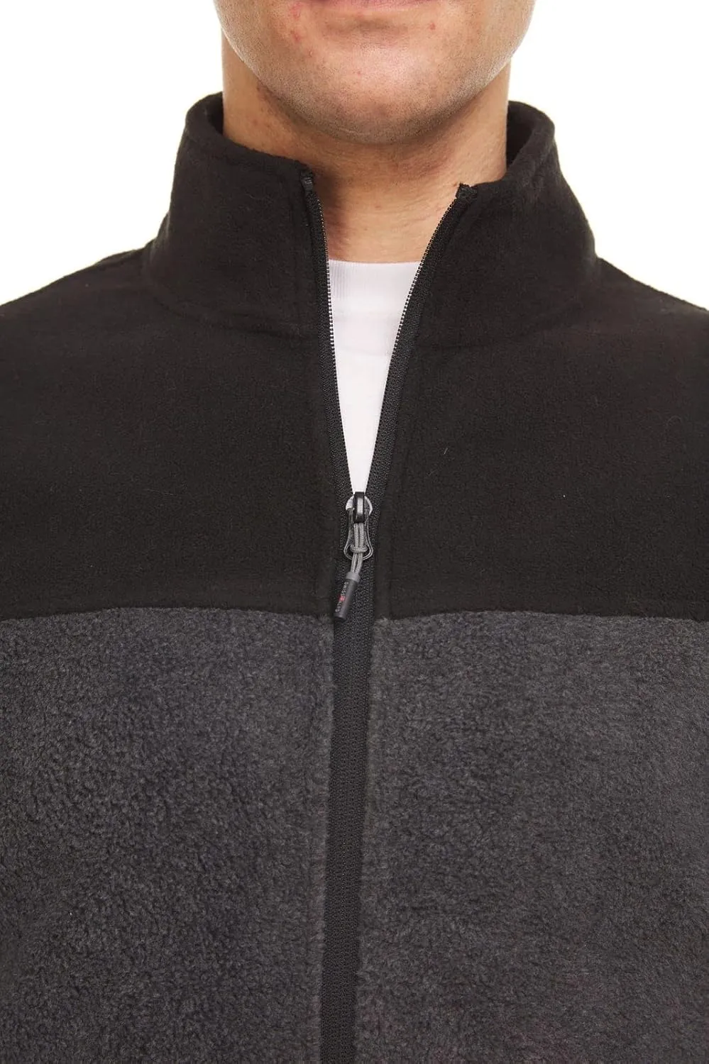 Swiss Alps Mens Full Zip Performance Polar Fleece Jacket Sweatshirt with Pockets