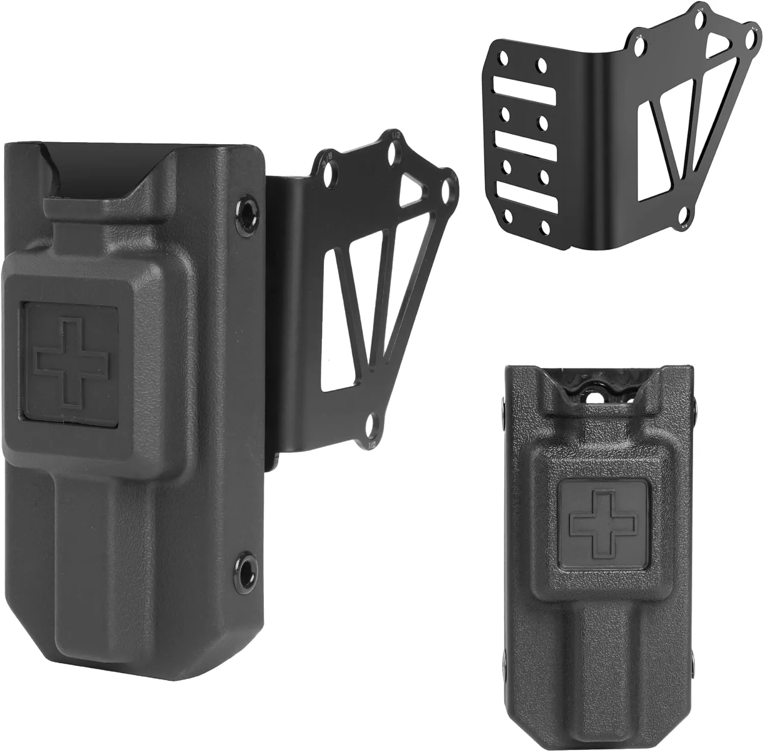 Tactical Universal Duty Holster Extended Support Holder with Tourniquet Holster Combo, Tourniquet Holder Kit for Duty Belt