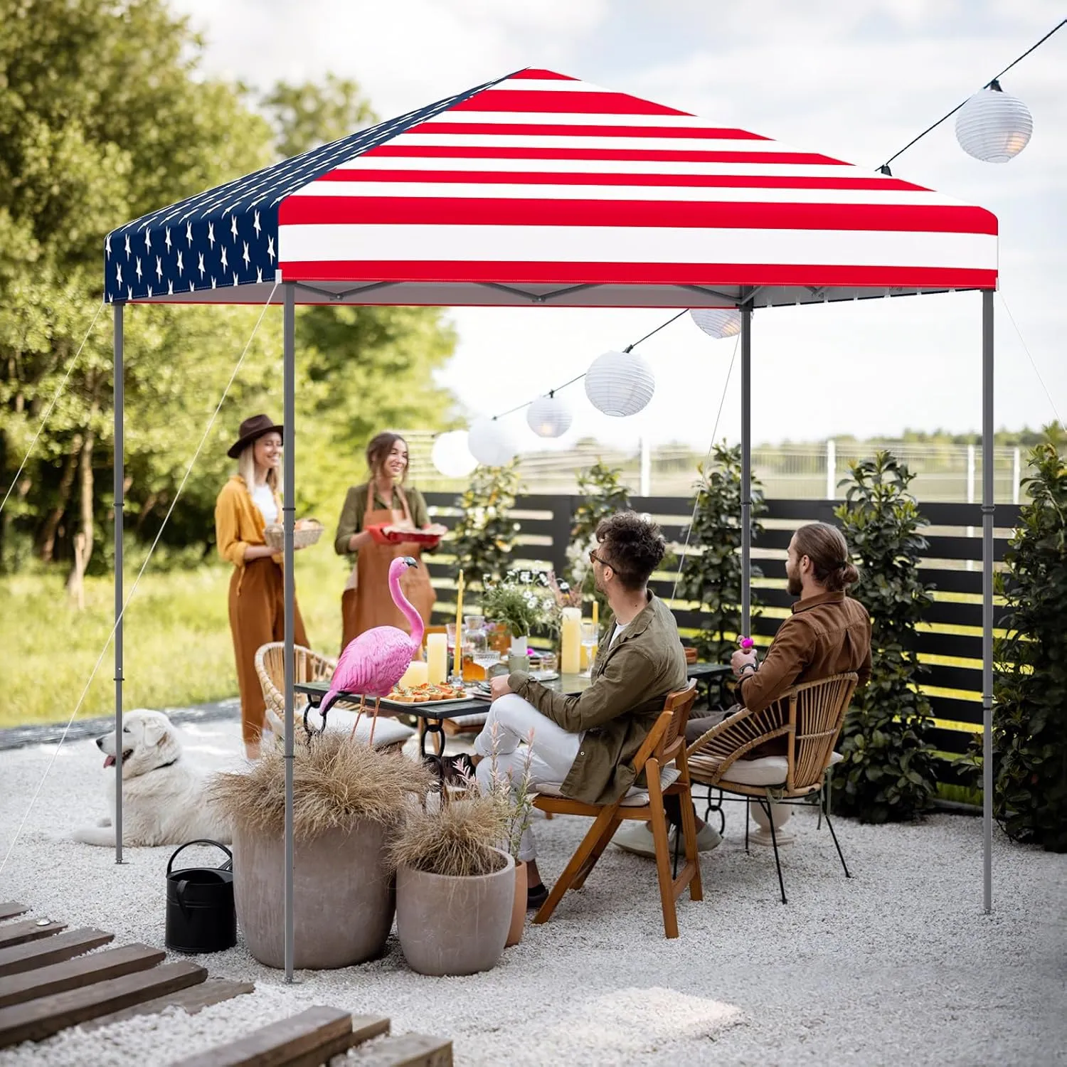 Tangkula 6.6x6.6 Ft Pop Up Canopy, 1 Person Instant Setup Canopy Tent with Center Lock, UPF 50  Sun Protection, 8 Stakes, 4 Ropes, Portable Outdoor Canopy with Carrying Bag for Camp, Beach, Patio