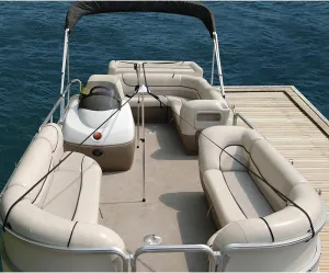 Taylor Made Pontoon Boat Cover Support System with Adjustable 27"-50" Poles, 60' of 1" Polypropylene Webbing Strap, Quick-Release 12" Adjuster Buckles, Prevents Water Pooling and Pocketing - 55745