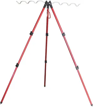 Telescopic Tripod Stand Rod Rest, Aluminum Adjustable Fishing Tripod Bench Rod Holder for Sea Beach Shore Bank Fishing Poles