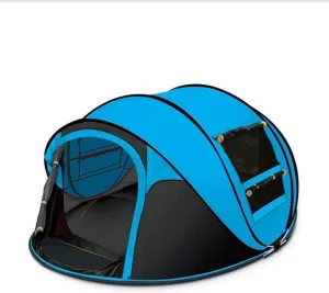 Tent Bedroom Waterproof and UV Resistant 3-4 People Durable and Easy to Install Tent Suitable FoFamily Garden/Camping/Fishing/Beach Beautiful Scenery Hopeful