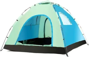 Tents for Camping Beach Tents Outdoor Camping Tent Automatic Pop Up Tents Waterproof Anti UV Sun Shade 3-4 Person Family Tents Outdoor Tent for Hiking Camping Fishing Beach Fami