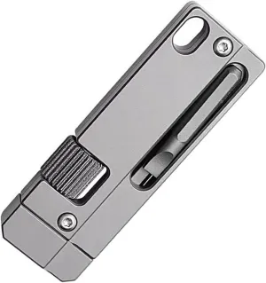 Titanium Alloy EDC Portable Corrosionresistant Lightweight Adjustable Wrench Spanner With Integrated Screwdriver, Suitable for Repair Tasks, Every Day Carry, Outdoor Use