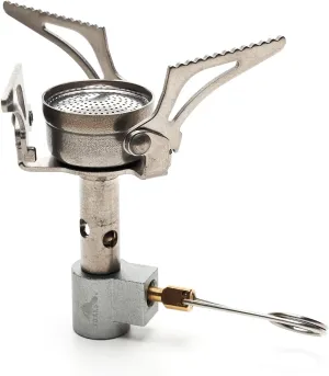 TOAKS Titanium Ultralight Gas Stove – 1.7 oz Compact Backpacking Stove, Foldable Legs, Precision Jet Burner – Durable, Fuel Efficient, Affordable