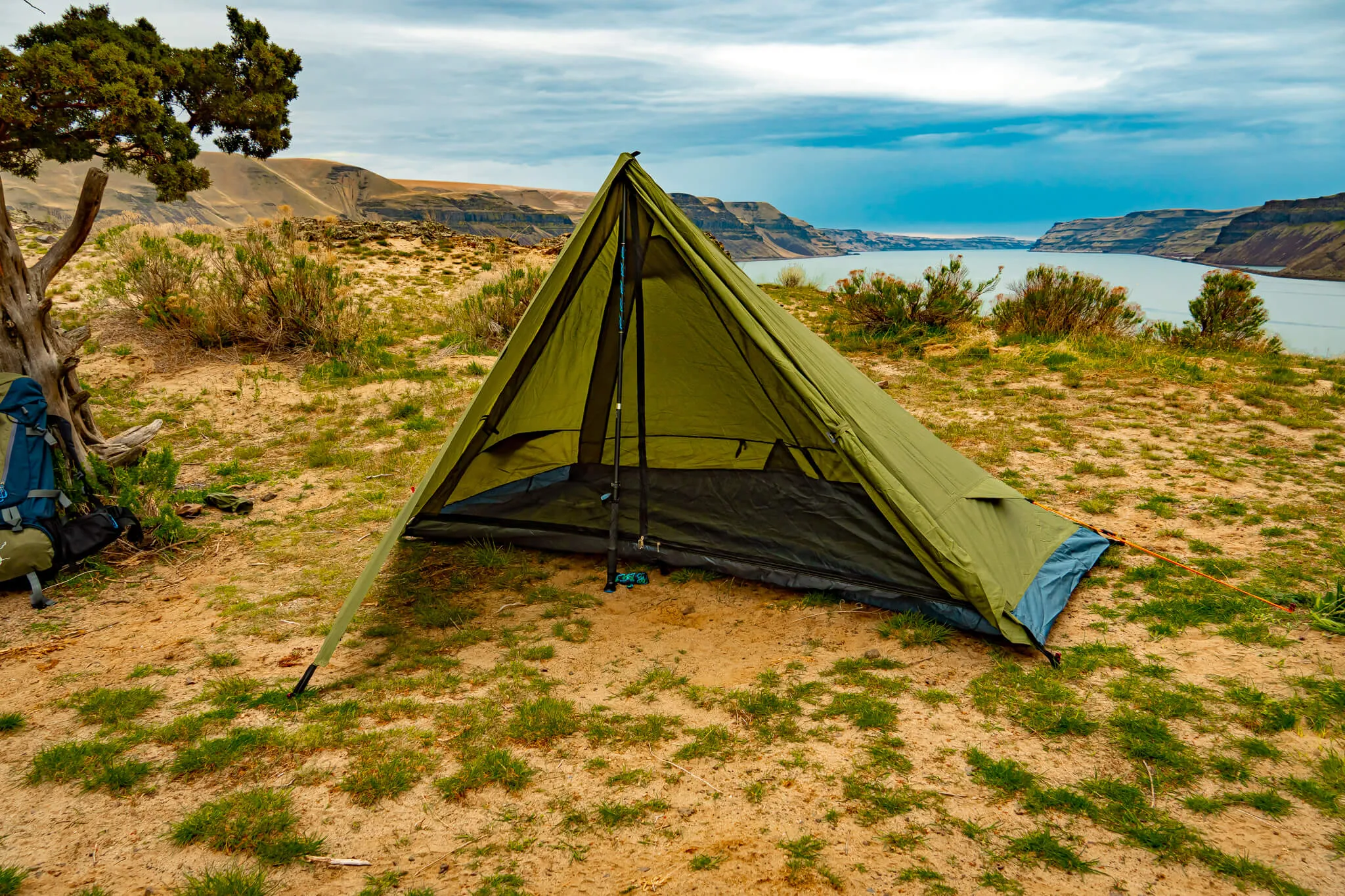 Trekker Tent 1, 1-Person Trekking Pole Backpacking and Camping Tent