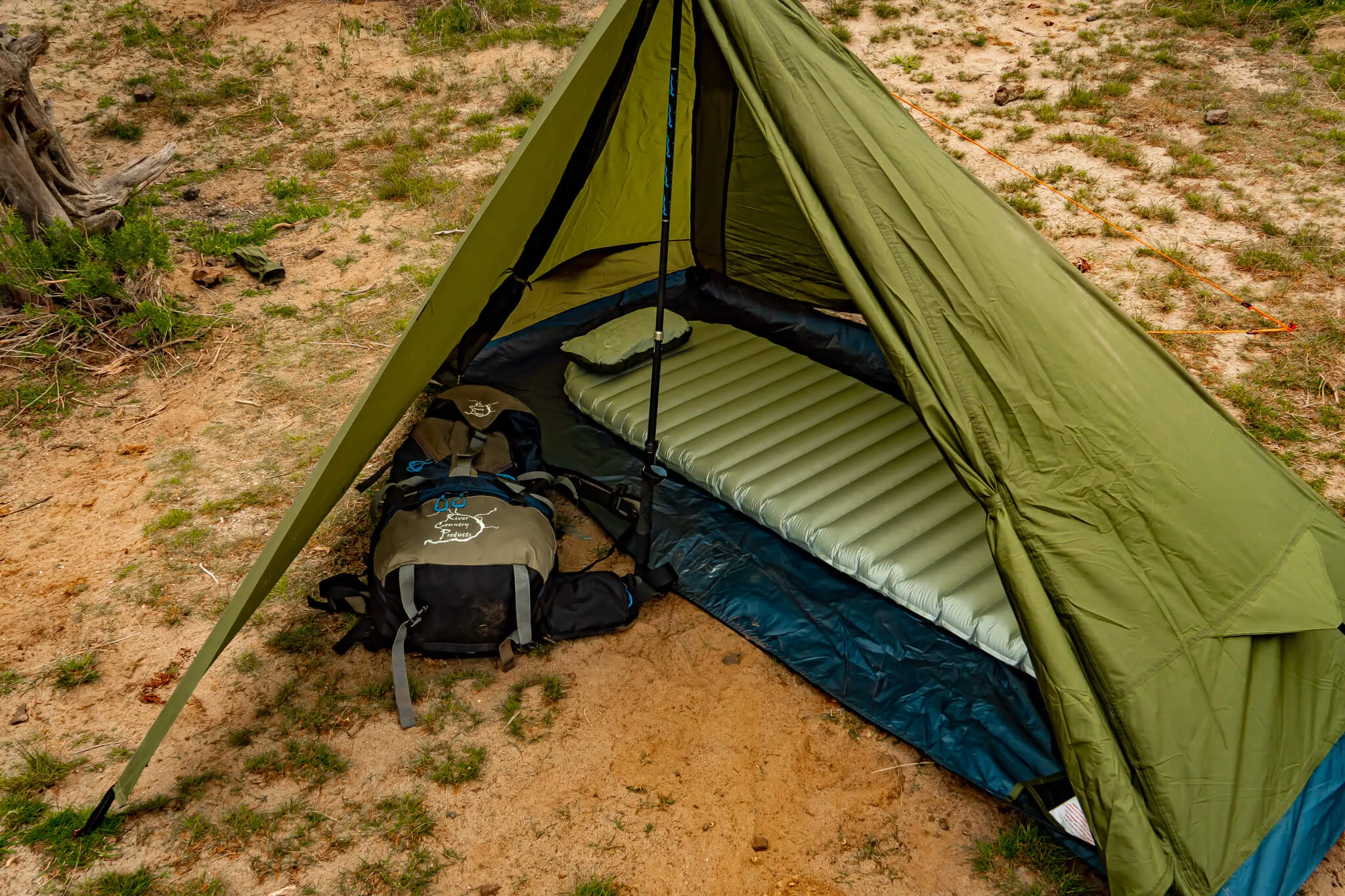 Trekker Tent 1, 1-Person Trekking Pole Backpacking and Camping Tent