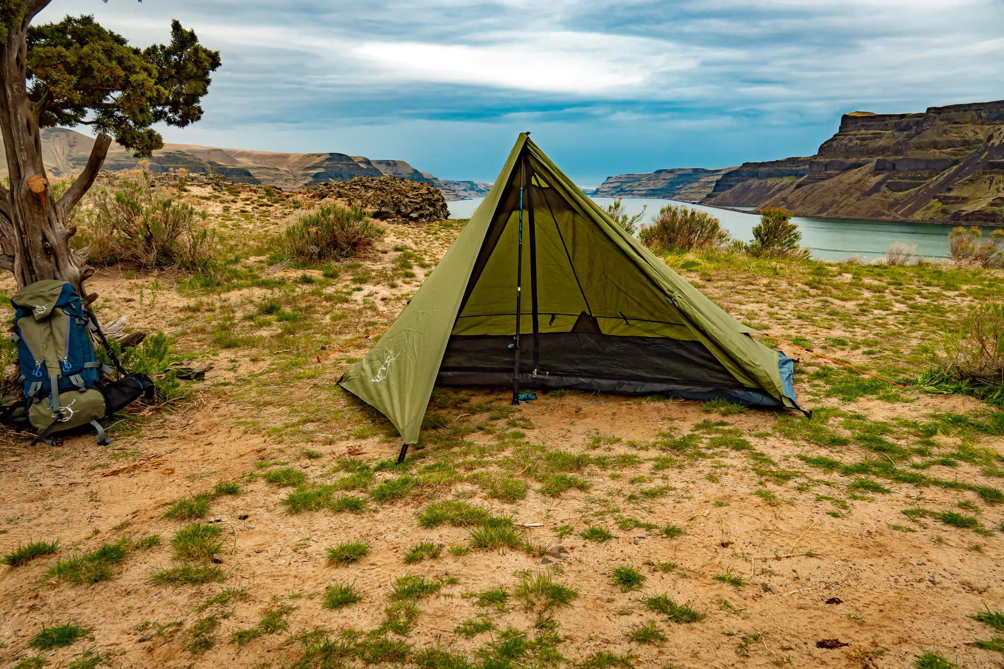 Trekker Tent 1, 1-Person Trekking Pole Backpacking and Camping Tent