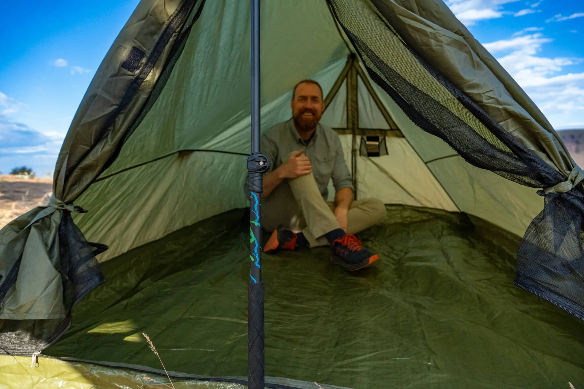 Trekker Tent 2, Backpacking and Camping 2-Person Trekking Pole Tent
