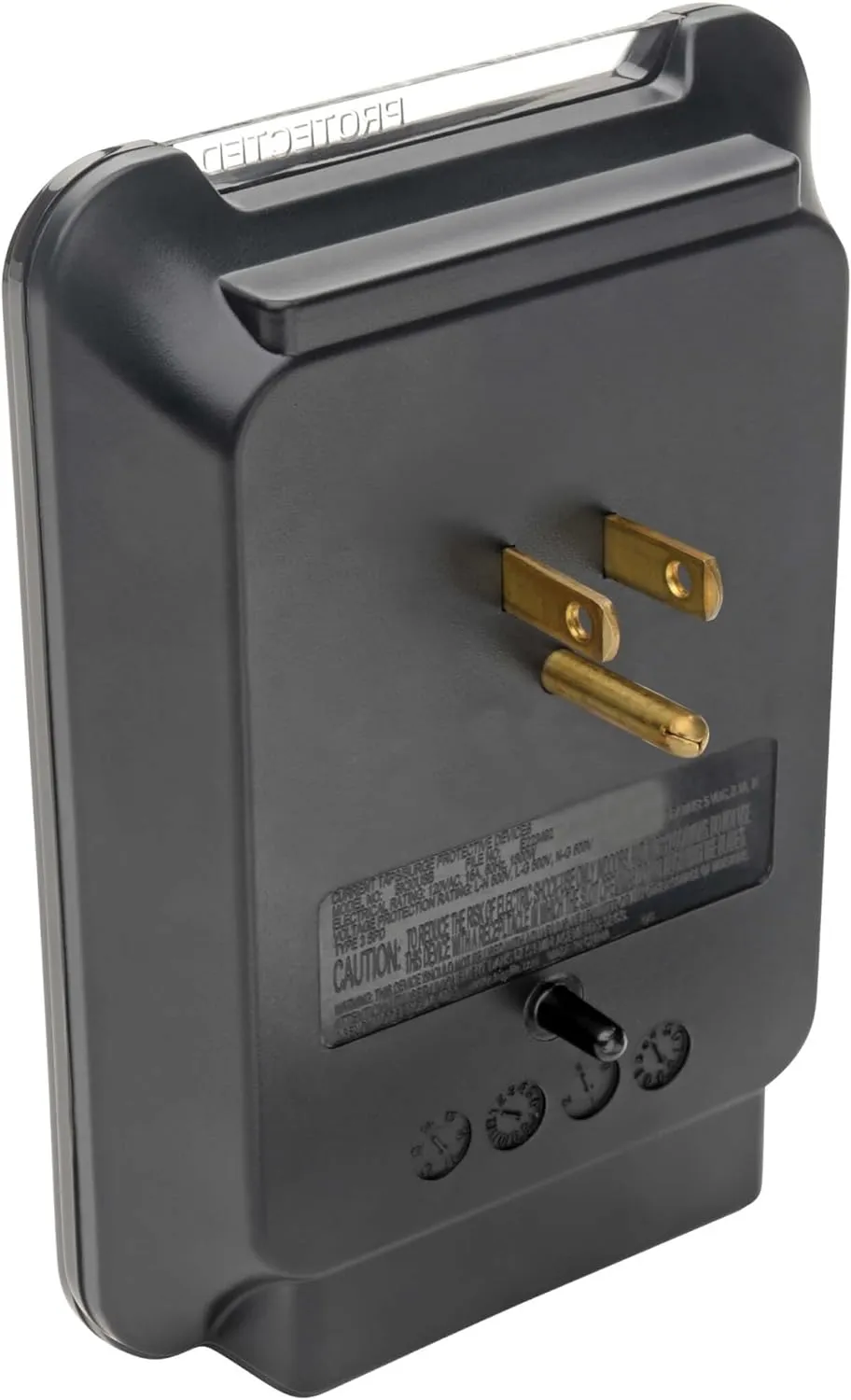 Tripp Lite 3 Outlet Portable Surge Protector Power Strip, Direct Plug in, 2 USB, & $5,000 Insurance (SK30USB) Black