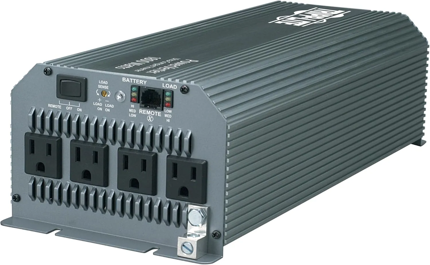 Tripp Lite Power Compact Inverter, 1800W, 12VDC, 120V, 5-15R, 4 Outlets for Automobiles, RVs, Trucks, Fleet Vehicles & Emergency Vehicles (PV1800HF)