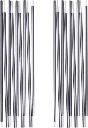 TRIWONDER Tent Pole 2 PCS - Aluminium Rod Tent Pole Replacement Accessories Tent Bar Tent Building Supporting Rod Awning Frames Kit for Hiking Camping