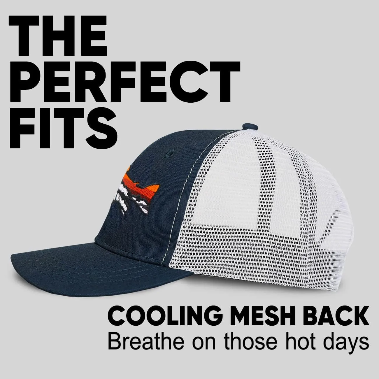 Trucker Hat for Men and Women - Outdoors Snapback Hats for Hiking, Climbing, Fishing, Outdoor Adventure