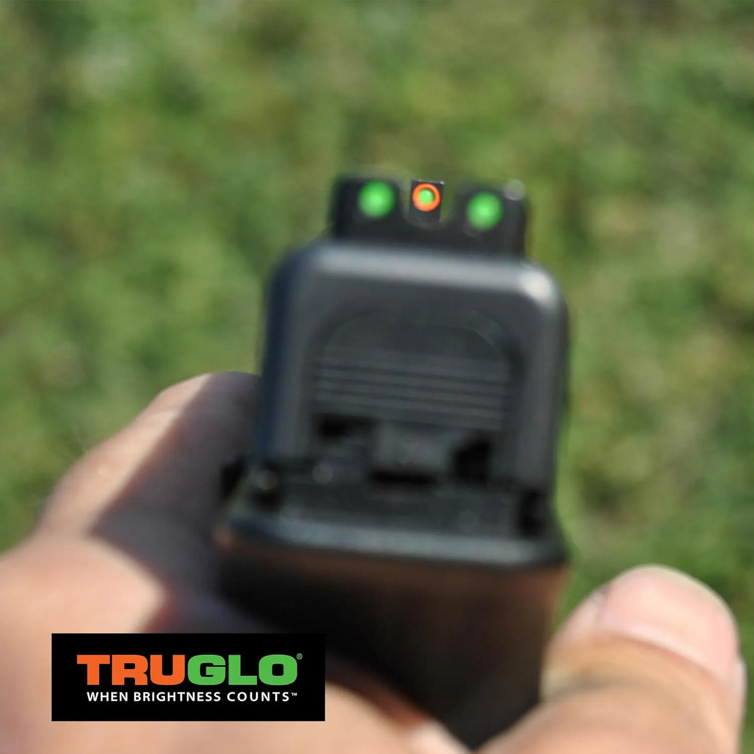 Truglo TFX PRO Handgun Sight, Glowing Shock Proof Tritium and Fiber Optic Night Sight for Handguns, Compact, Durable, and Snag Free Sight