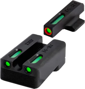 Truglo TFX PRO Handgun Sight, Glowing Shock Proof Tritium and Fiber Optic Night Sight for Handguns, Compact, Durable, and Snag Free Sight