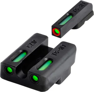 Truglo TFX PRO Handgun Sight, Glowing Shock Proof Tritium and Fiber Optic Night Sight for Handguns, Compact, Durable, and Snag Free Sight