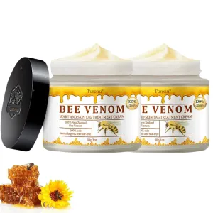 Turanu Bee Venom Treatment Cream, 2024 New Professional Bee Venom Repair Cream, Bee Venom Hydrating Moisturizing Cream for All Skin Types (2 Bottle)