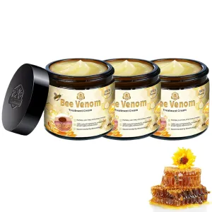 Turonu Bee Venom Skin Treatment Cream, 2024 New Repair Formula for All Skin Types (3 Bottle)