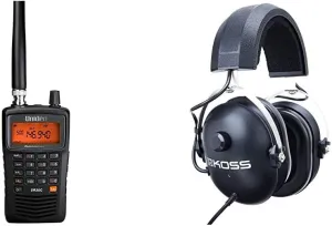 Uniden Bearcat SR30C 500-Channel Scanner   Koss QZ-99 Noise Reduction Stereophone
