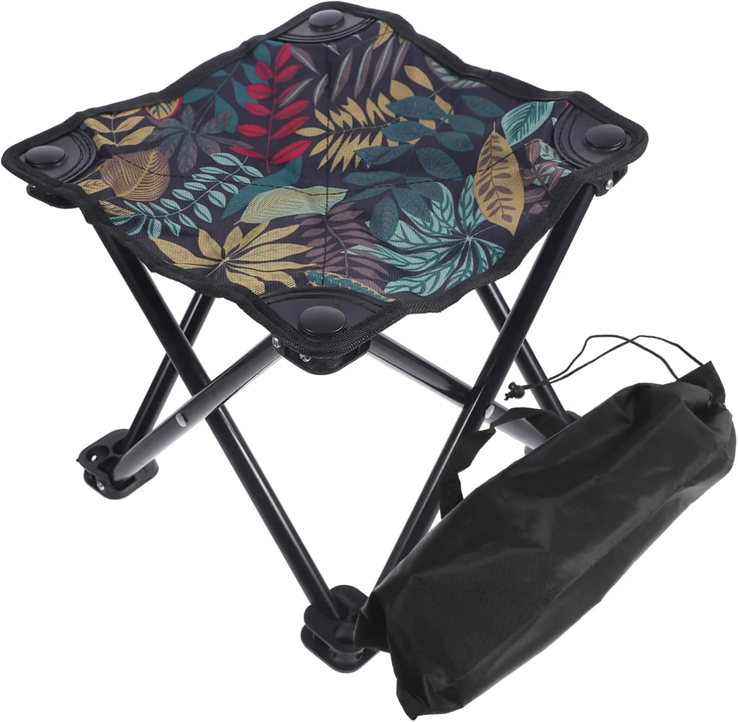 Unomor Folding Camping Stool Compact and Portable Bench Comfortable Back for Hiking and Travel