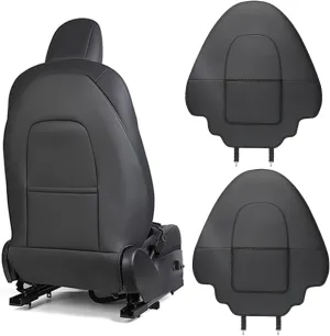 Upgrade 2024 for Tesla Model Y/3/S/X Accessories Back Seat Cover Seatback Protector for Kids Kick Protector Mats Waterproof Scratchproof Leather Protection Organizer Pocket