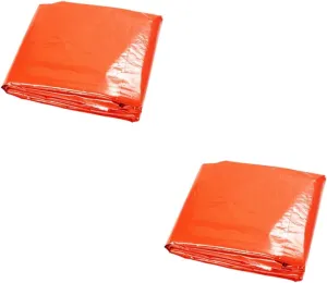 UPKOCH 2 pcs Camping Poncho for Adults Compact Raincoat for Outdoor Activities Durable Rain Cover for Hiking Lightweight Emergency Rainwear Unisex Design