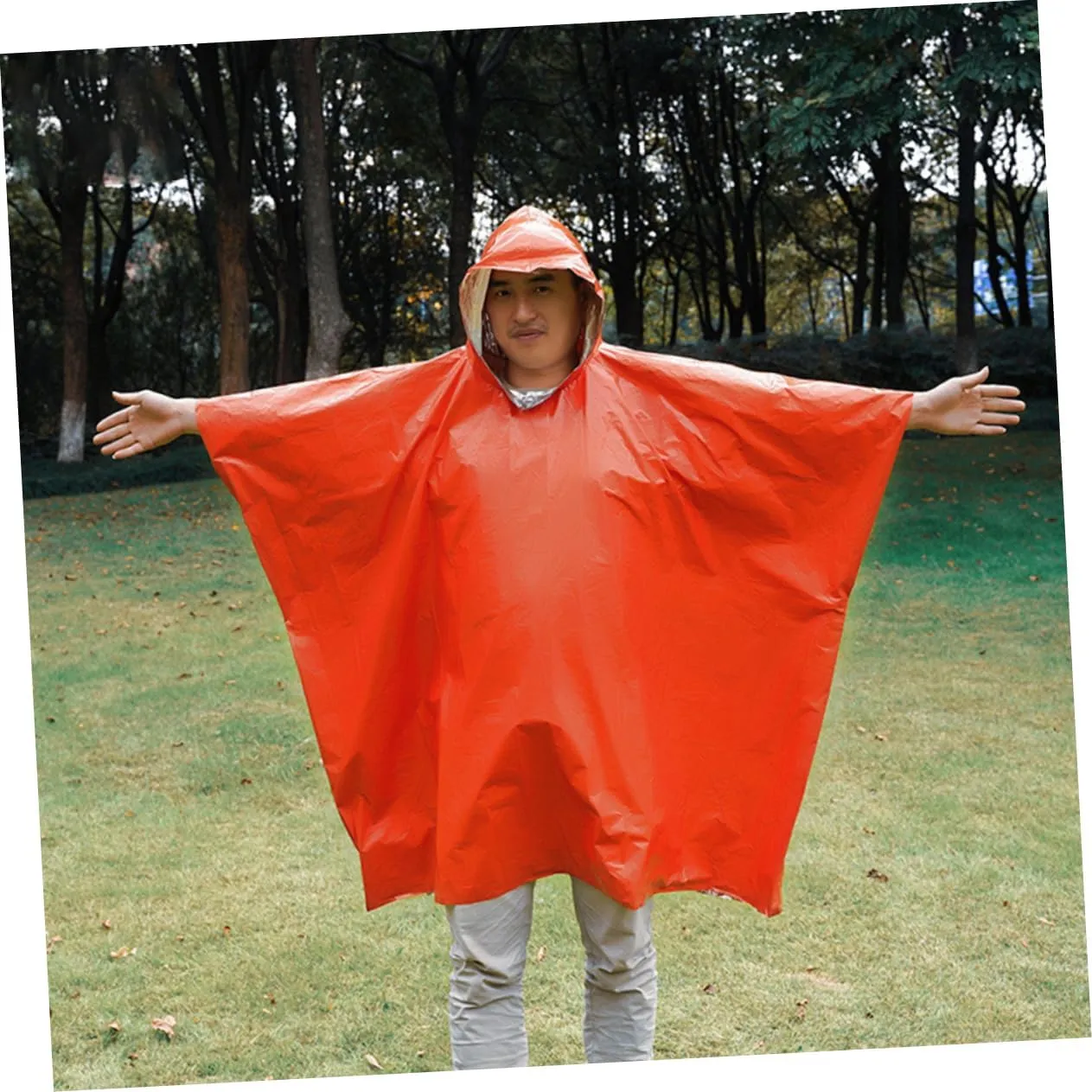 UPKOCH 2 pcs Camping Poncho for Adults Compact Raincoat for Outdoor Activities Durable Rain Cover for Hiking Lightweight Emergency Rainwear Unisex Design