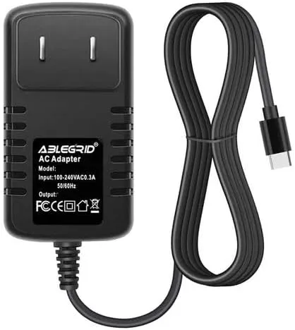 USB-C 5V AC/DC Adapter for Curety 102A Hydrogen Water Bottle Generator 1500ppb Machine SPE PEM Hydro Pitcher Health Travel Office