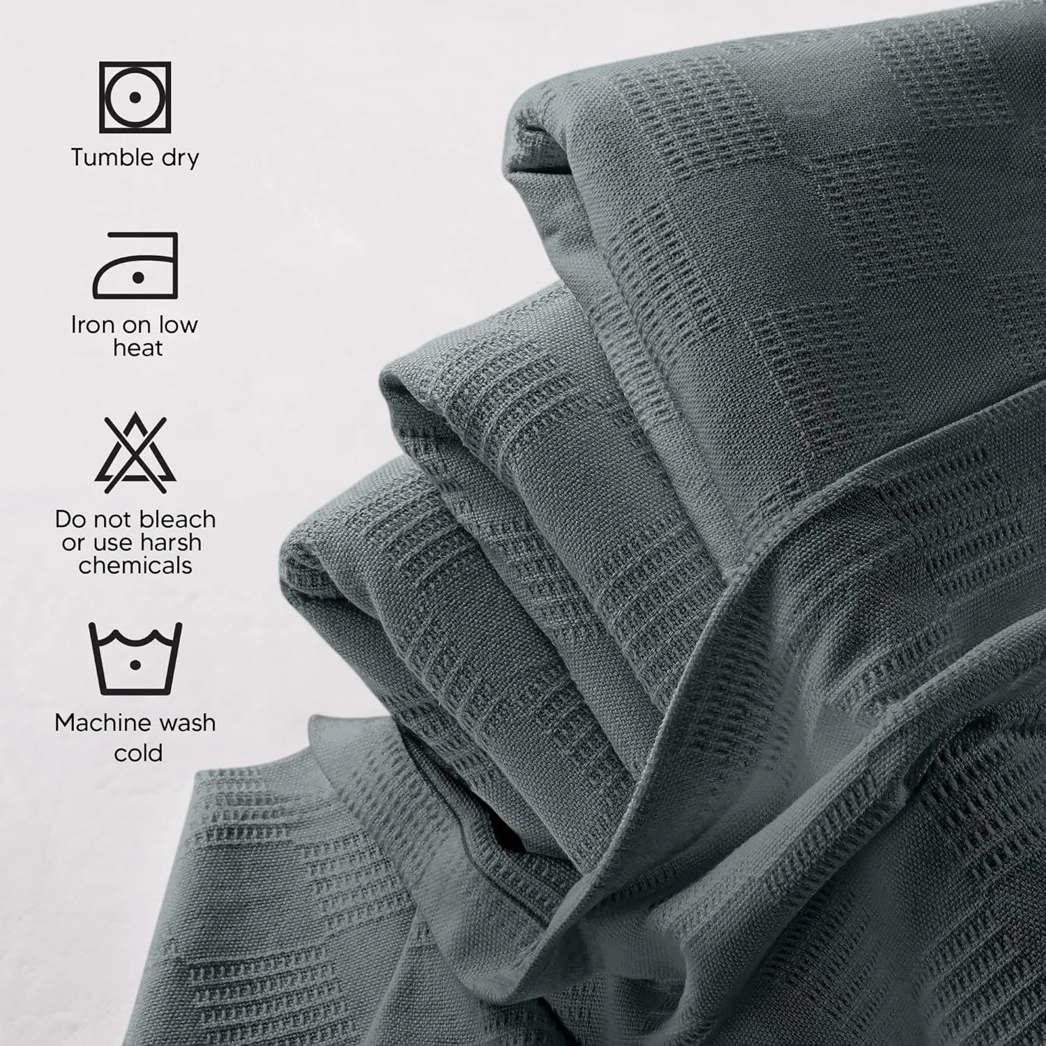 Utopia Bedding Smoke Gray 100% Cotton Blanket [Queen Size - 90x90 Inch] 350GSM Lightweight, Soft and Breathable Thermal Blanket for All Seasons