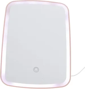 Vaguelly LED Makeup Mirror with Adjustable Brightness Color Modes Compact Desktop Design for Convenient Makeup Application Portable Vanity Mirror for Women