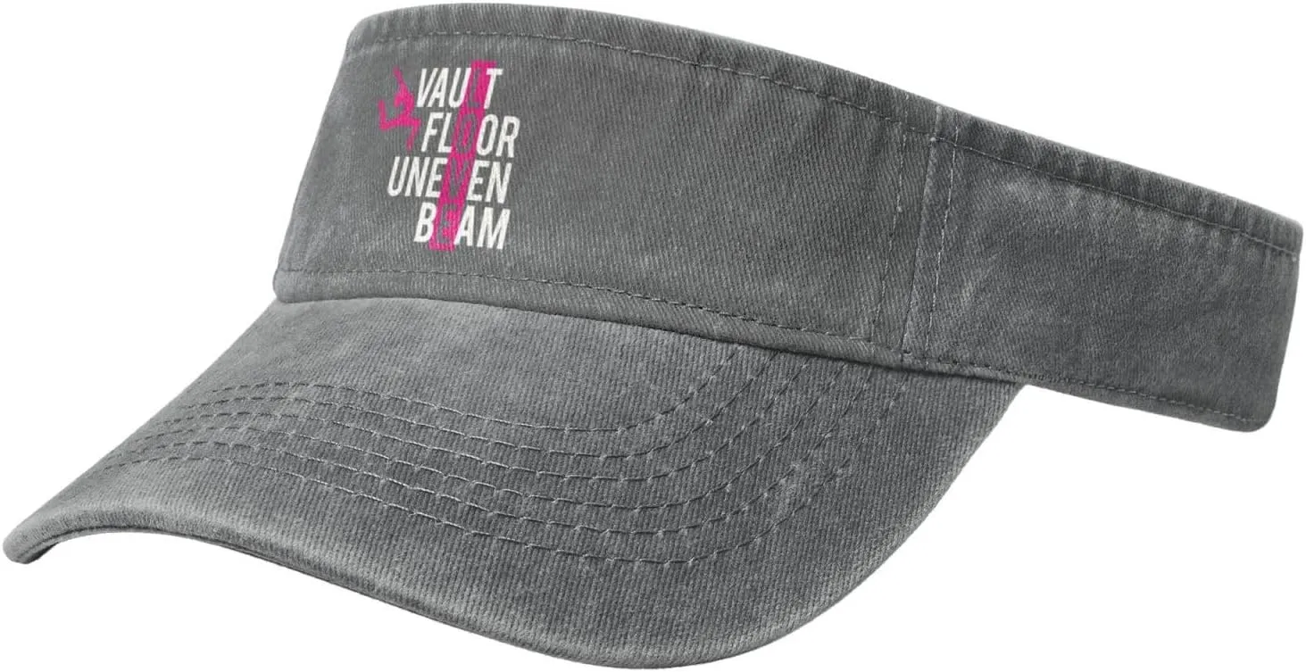 Vault Floor Uneven Beam Sun Visor Hats for Women Men Adjustable Cotton Sun Hat Golf Cap