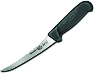 Victorinox Victorinox swiss army cutlery fibrox pro curved boning knife semistiff blade, 5.5 Pound, Black, 6" Boning, Silver/Black