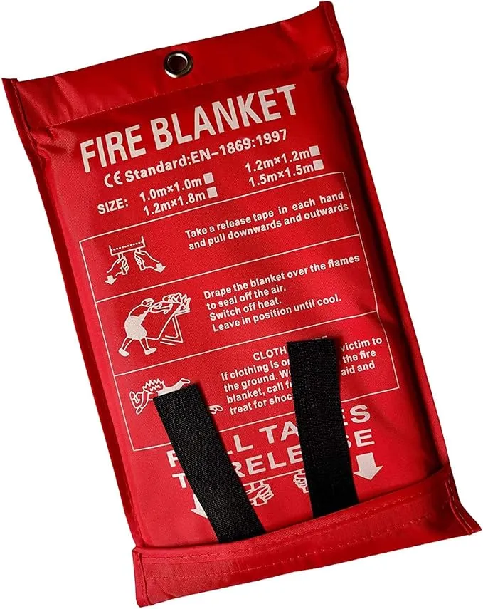 Victosoaring Emergency Survival Fiberglass Fire Blanket Shelter Safety Cover Ideal for The Kitchen, Fireplace, Grill, car, Camping (47x47 in)